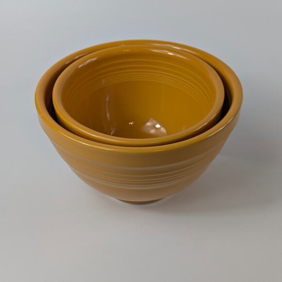 Fiestaware 2010 Marigold 2Pc Prep Bowl Set Homer Laughlin 75th Anniversary RARE - Picture 13 of 13